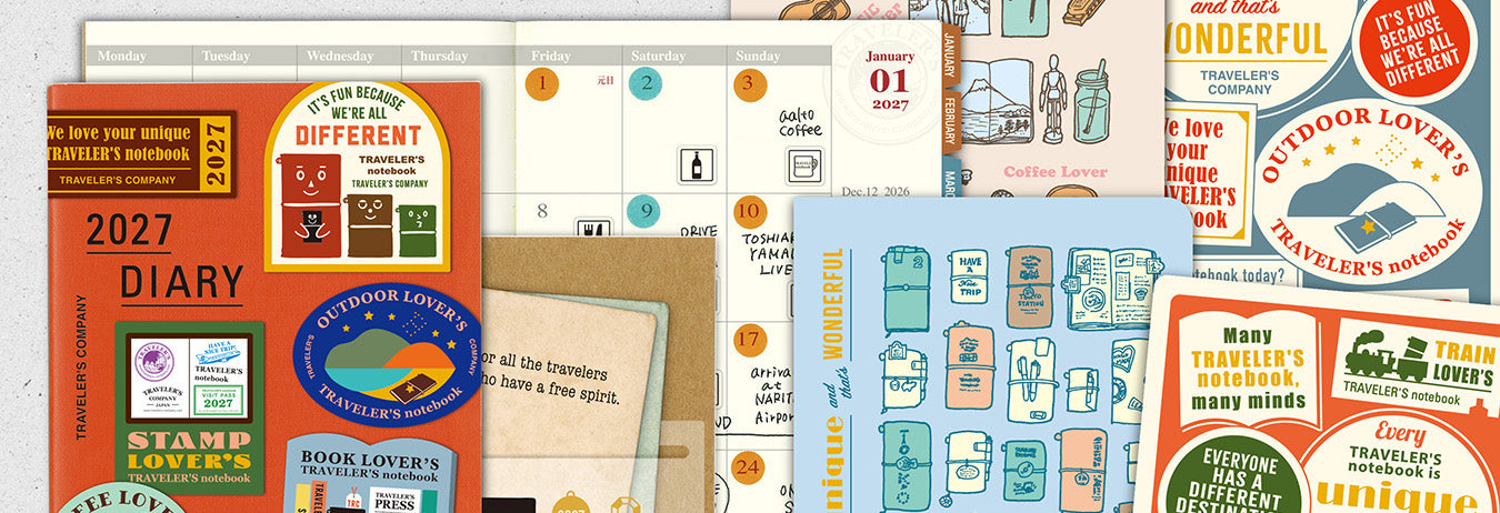 Traveler's Company 2027 Diary Collection
