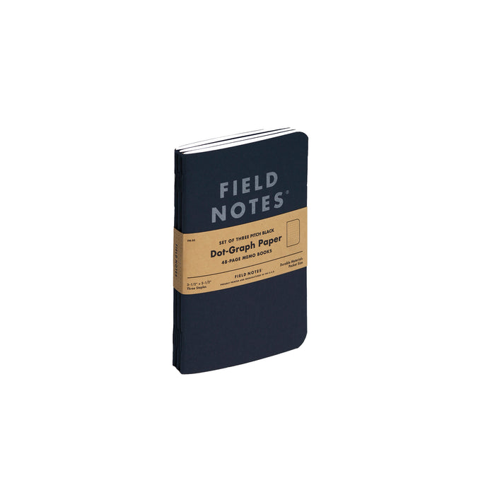 Field Notes Pitch Black Memobook (3-Pack)