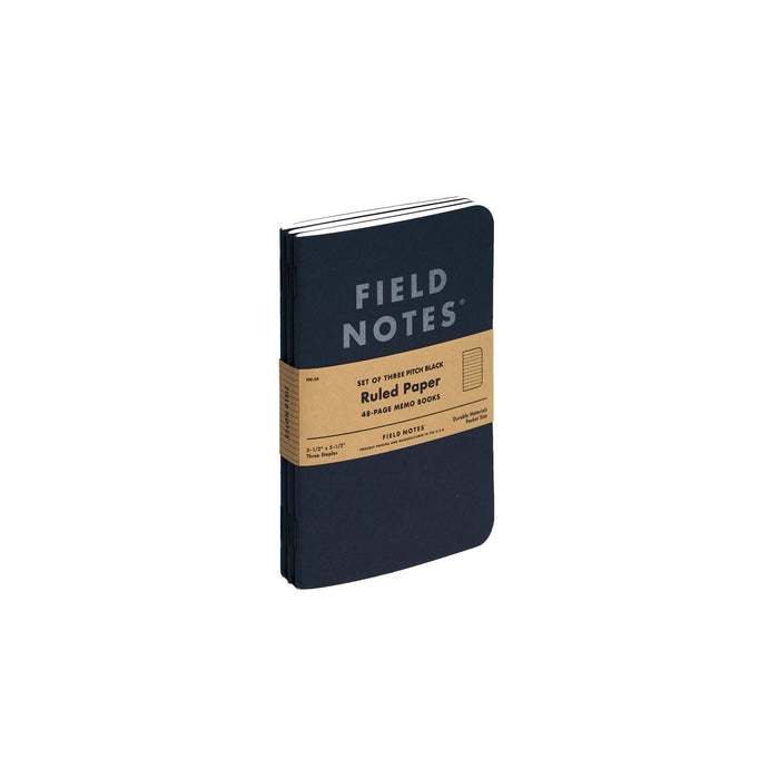 Field Notes Pitch Black Memobook (3-Pack)