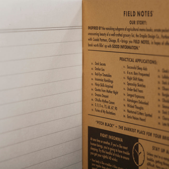 Field Notes Pitch Black Memobook (3-Pack)