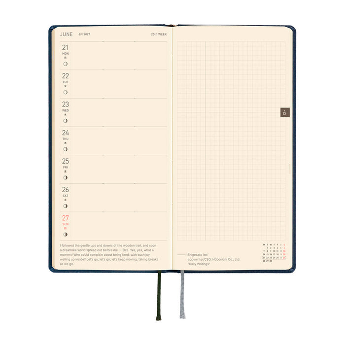 Hobonichi Weeks Colors 2027
