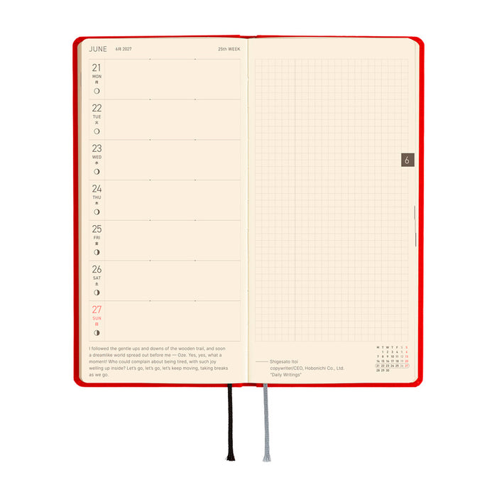 Hobonichi Weeks Colors 2027