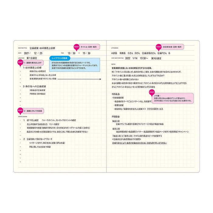 Laconic Style Notebook "Meeting"
