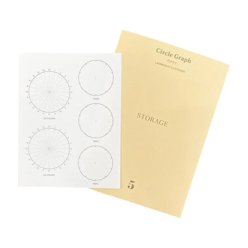 Laconic Style Sticker Circle Graph (12 sheets)