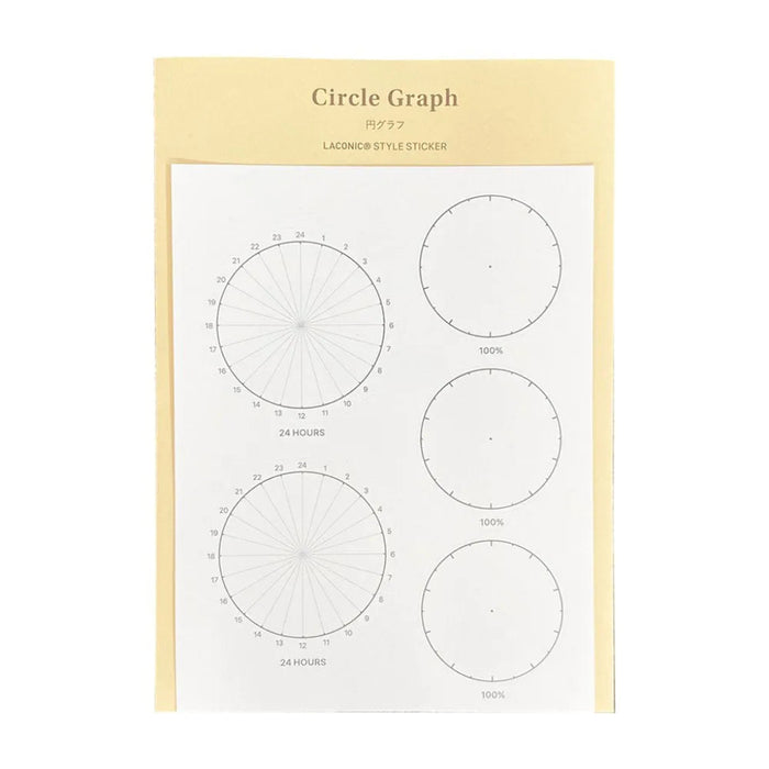 Laconic Style Sticker Circle Graph (12 sheets)