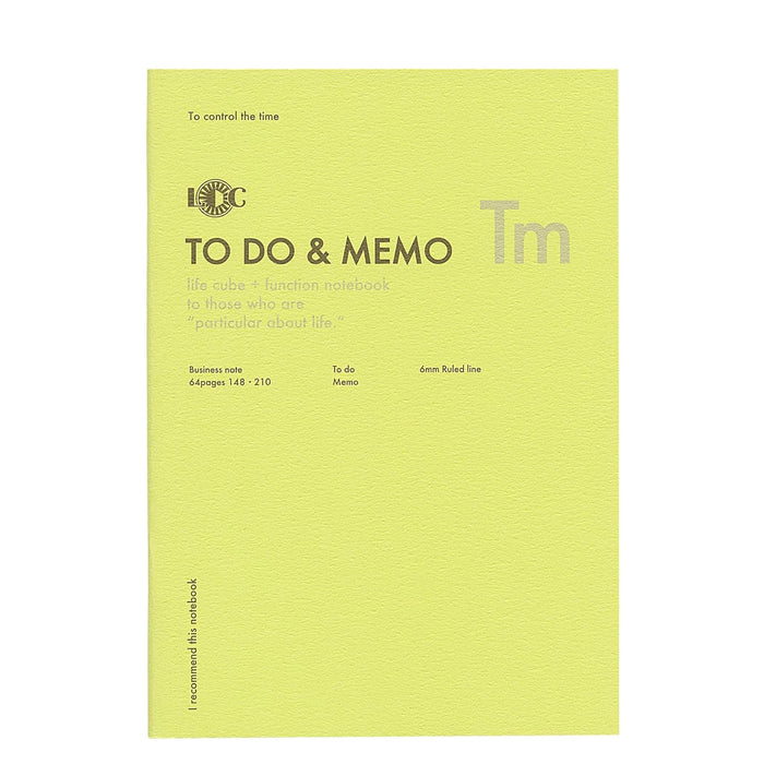 Luddite Function Notebook A5 - To Do & Memo