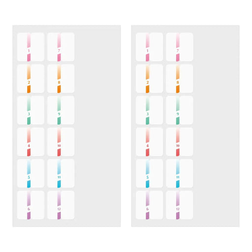 Midori Index Label Chiratto Number