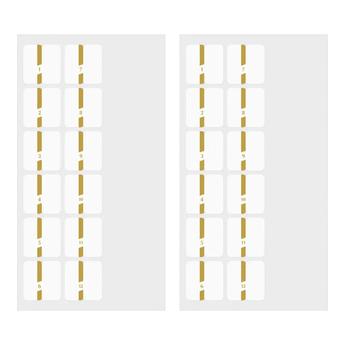 Midori Index Label Chiratto Number
