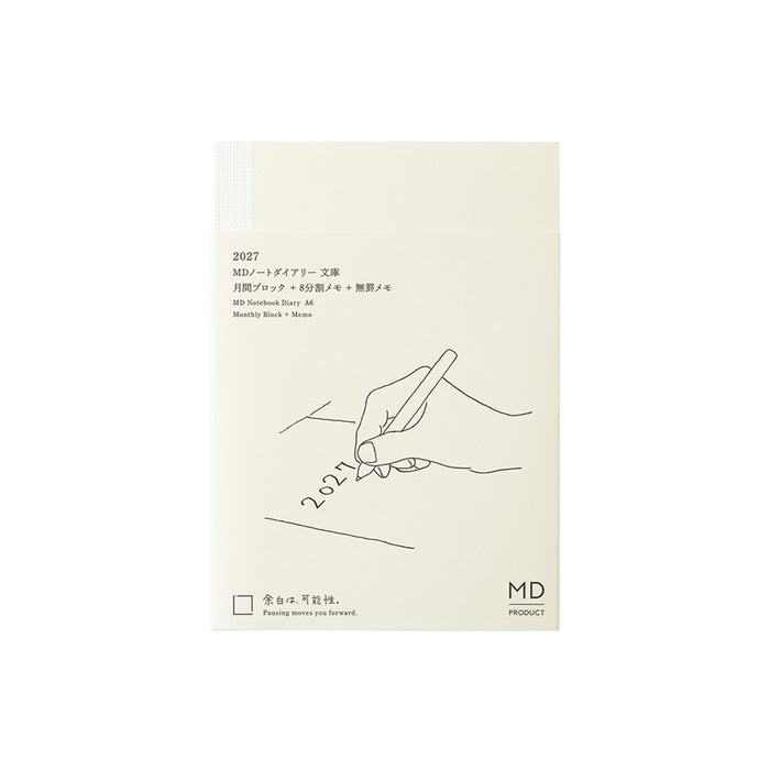Midori MD Notebook Diary 2027 - A6 -kalenteri