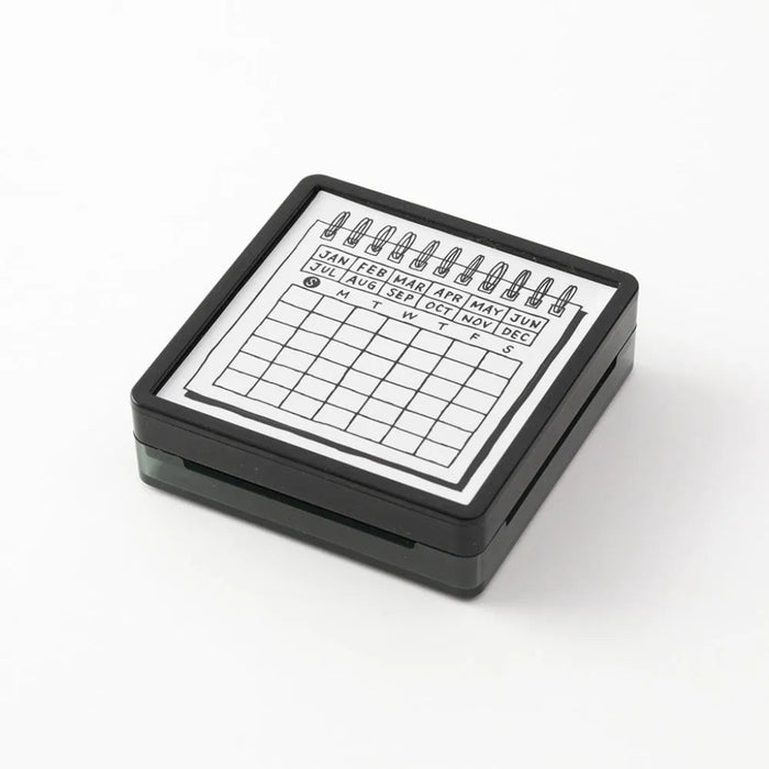 Midori Paintable Stamp Pre-Inked Calendar
