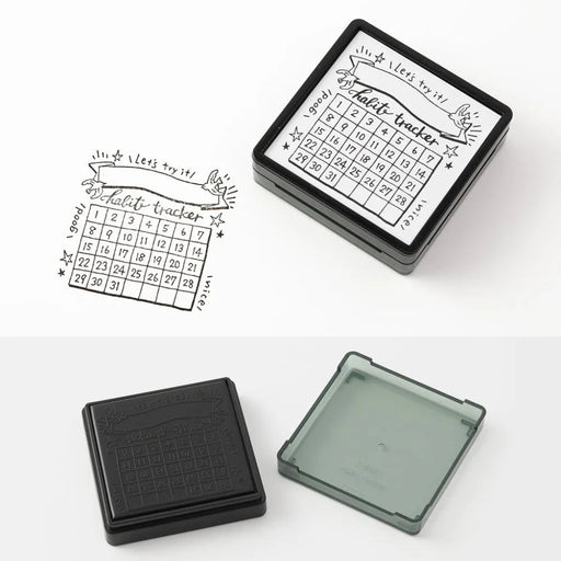 Midori Paintable Stamp Pre-Inked Habit Tracker