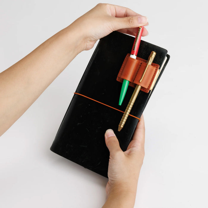 Superior Labor Magnet Pen Clip / Pull-up Leather 2-Pens