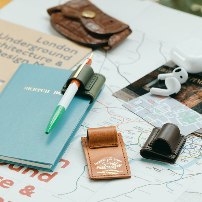 Superior Labor Magnet Pen Clip / Pull-up Leather