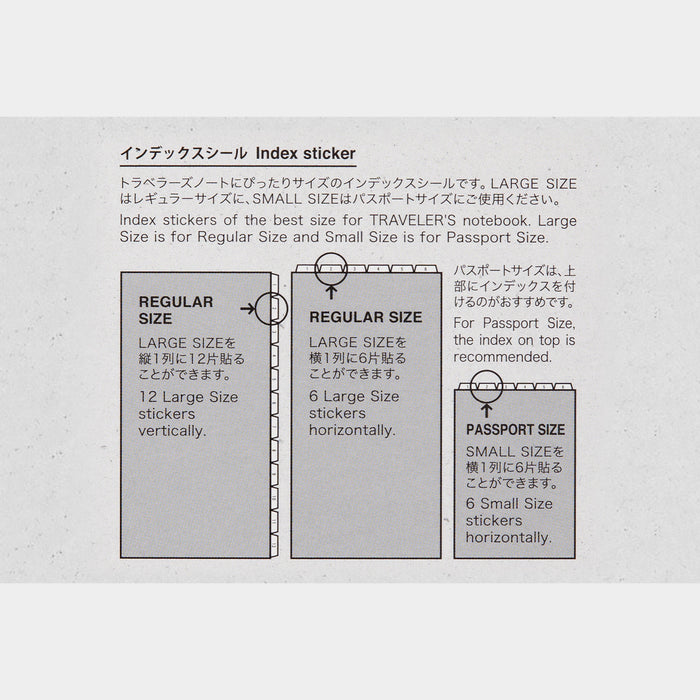 Traveler's Company 2027 - Customized Sticker Set