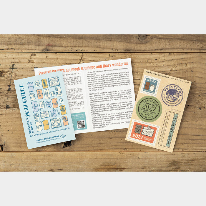 Traveler's Company 2027 - Monthly Diary Refill (Passport)