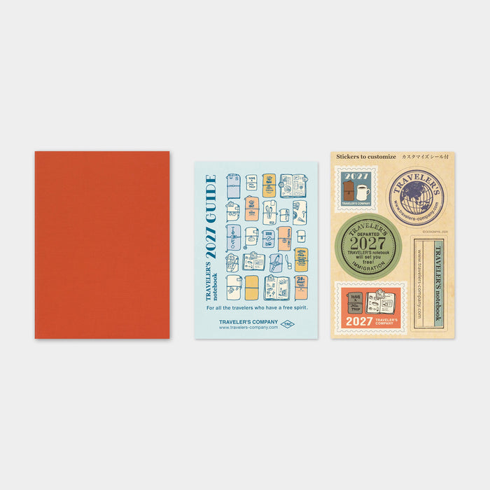 Traveler's Company 2027 - Monthly Diary Refill (Passport)