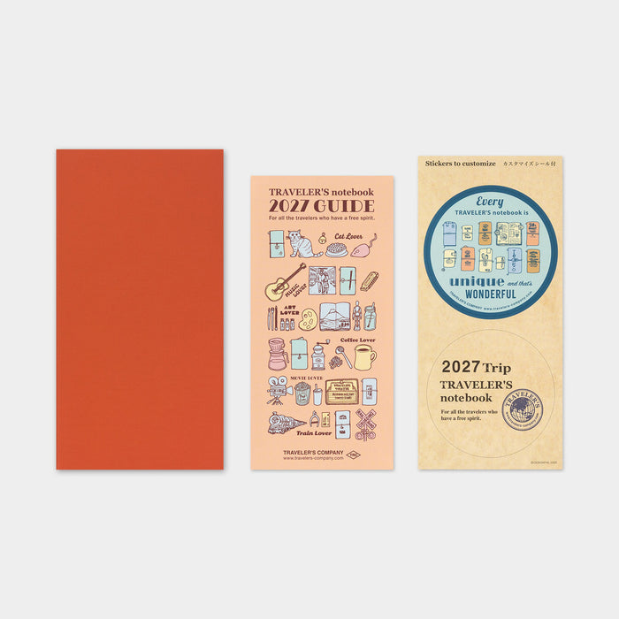 Traveler's Company 2027 - Monthly Diary Refill (Regular)