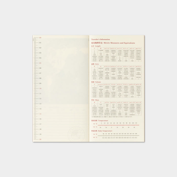 Traveler's Company 2027 - Monthly Diary Refill (Regular)