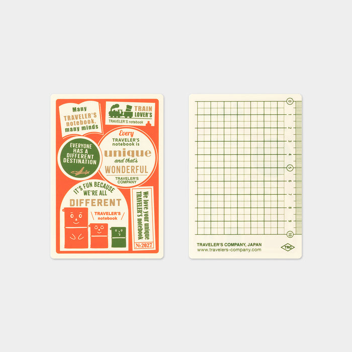 Traveler's Company 2027 - Plastic Sheet (Passport)