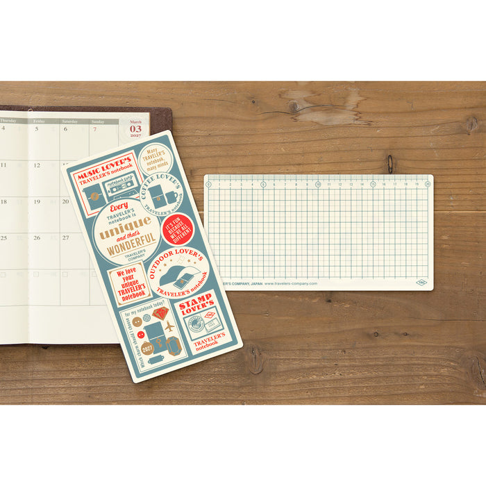 Traveler's Company 2027 - Plastic Sheet (Regular)