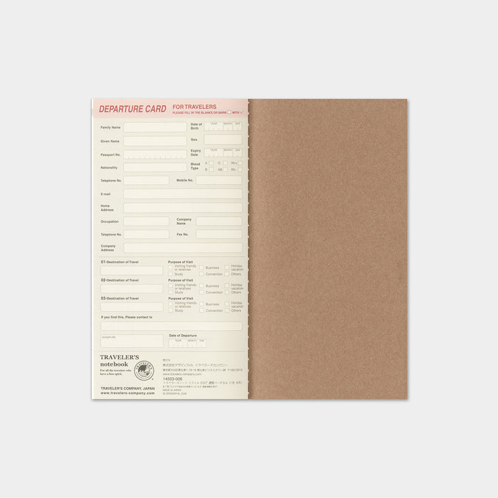 Traveler's Company - Weekly Diary Vertical Refill 2027 (Regular)