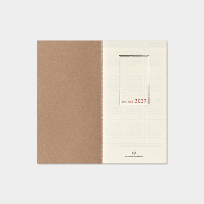 Traveler's Company - Weekly Diary Vertical Refill 2027 (Regular)