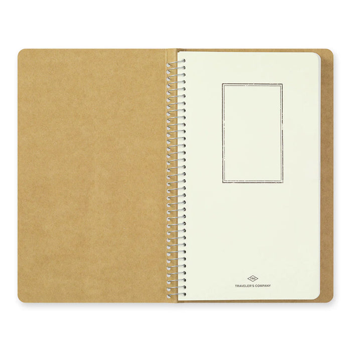 Traveler's Company Spiral Ring Notebook - A5 Slim Blank MD Paper White
