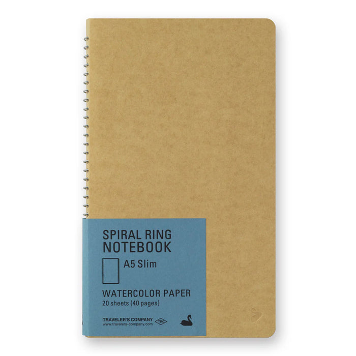 Traveler's Company Spiral Ring Notebook - A5 Slim Watercolor Paper