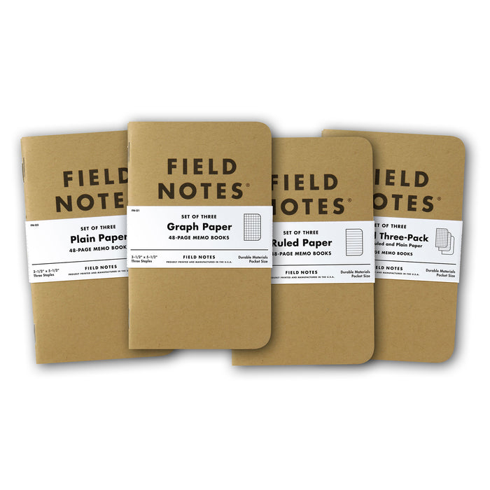 Field Notes Original Kraft -muistivihko (3-pack)