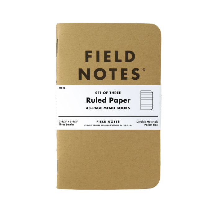Field Notes Original Kraft -muistivihko (3-pack)