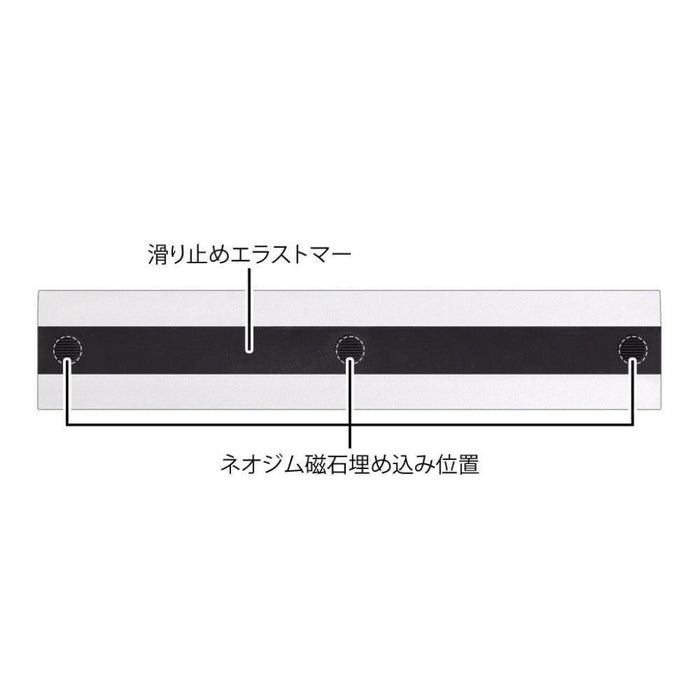 Midori Non-Slip Aluminium Ruler (15cm)