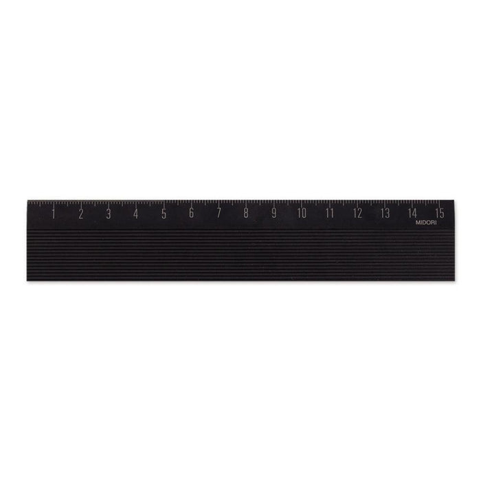 Midori Non-Slip Aluminium Ruler (15cm)
