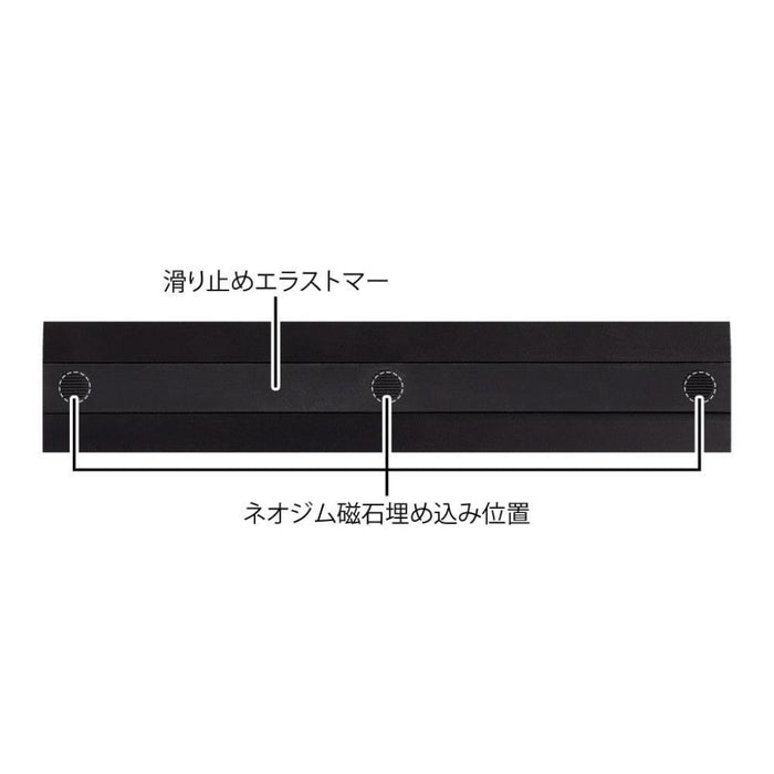 Midori Non-Slip Aluminium Ruler (15cm)