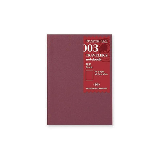 Traveler's Company - 003 Blank Notebook Refill (Passport)