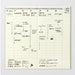 Traveler's Company - 018 Free Diary Weekly Refill (Regular)