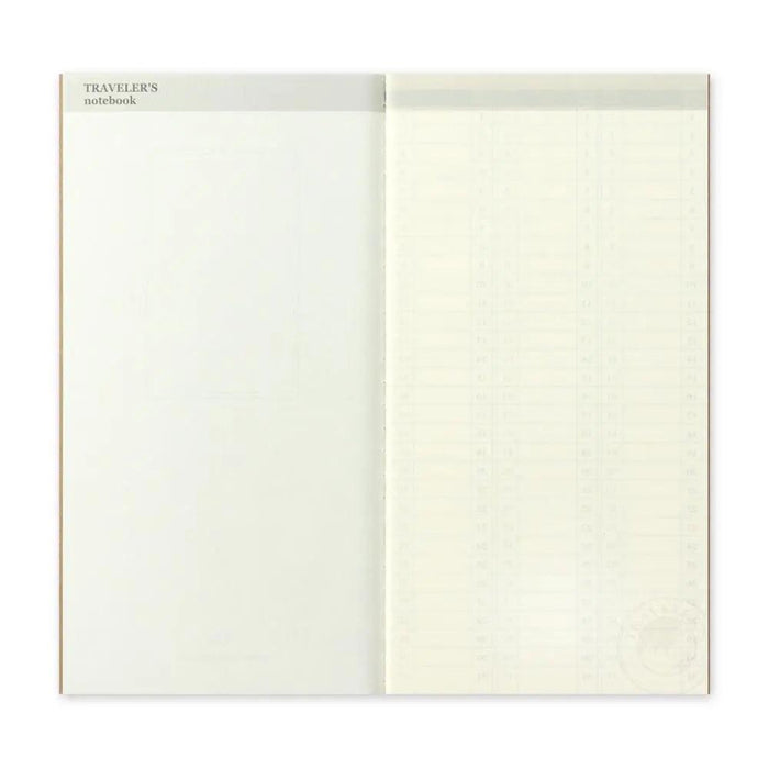 Traveler's Company - 018 Free Diary Weekly Refill (Regular)