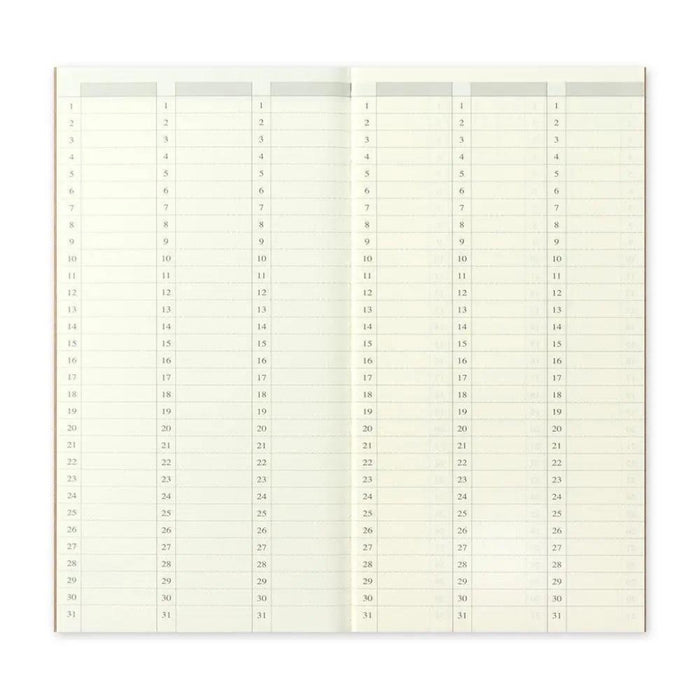 Traveler's Company - 018 Free Diary Weekly Refill (Regular)