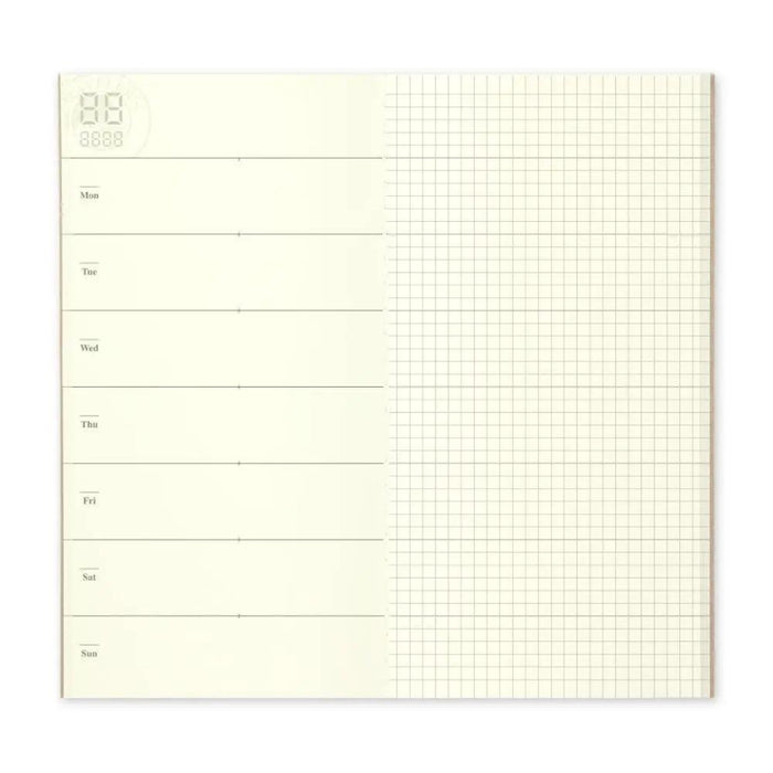 Traveler's Company - 019 Free Diary Weekly + Memo Refill (Regular)