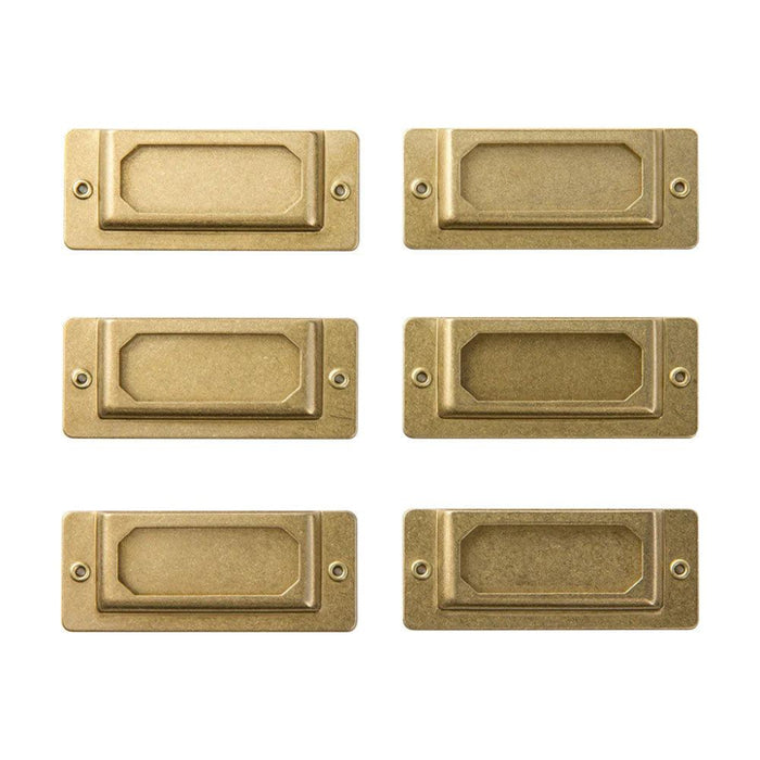 Traveler's Company Brass Label Plates (6 pcs)