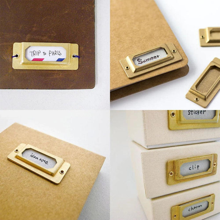 Traveler's Company Brass Label Plates (6 pcs)